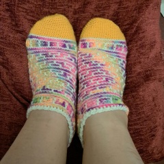 It's crochet,  knit and natter thread 11. So much yarn we need a yarn barn.