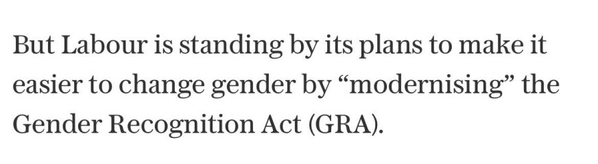 Government will not close biological sex loophole in Equality Act