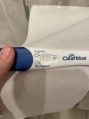 Clear blue evap or positive?