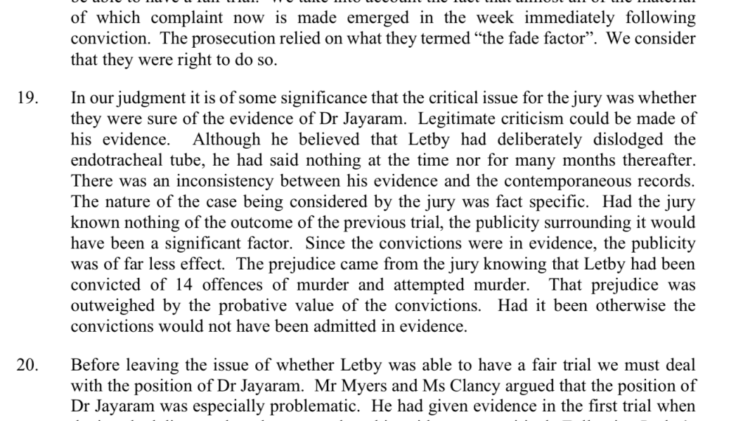 Is Ravi Jayaram Shady? (Lucy Letby)