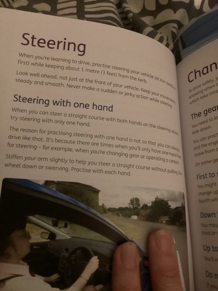 Driving with one hand on the wheel?