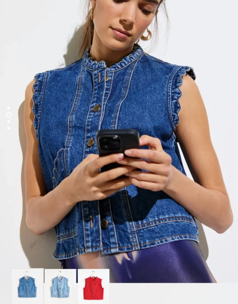 Scalloped edge waistcoat