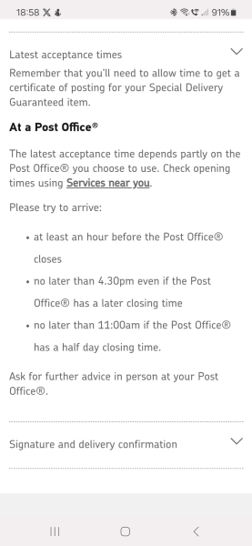 Royal Mail next day delivery