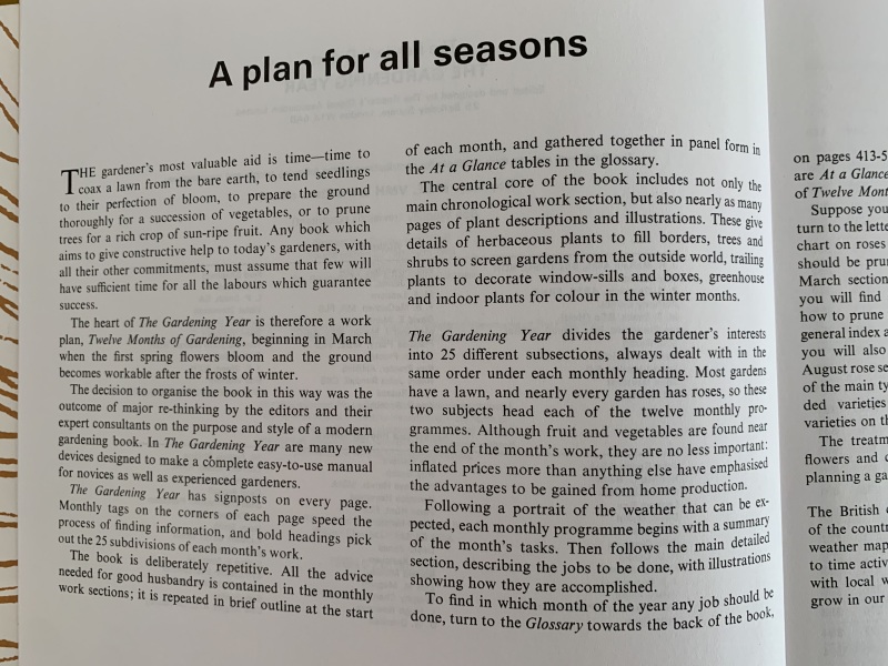 Is there a book/course that will tell me what to do when in my garden?