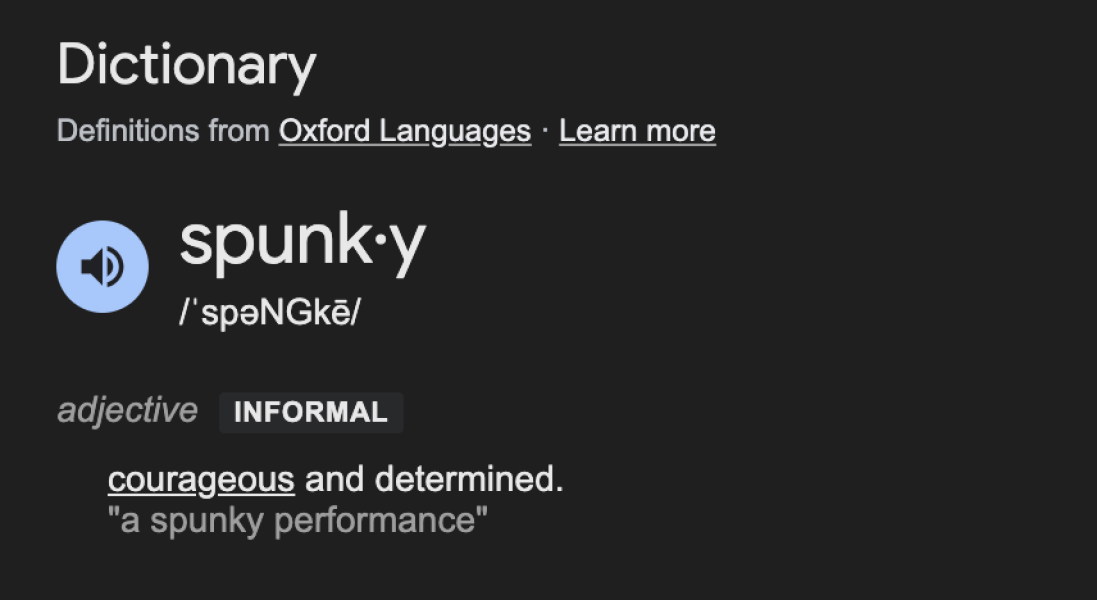 Spunky / adventurous girls names