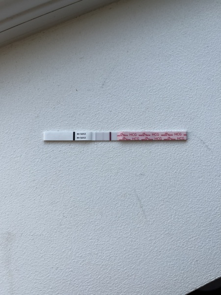 Period + positive test - concerned