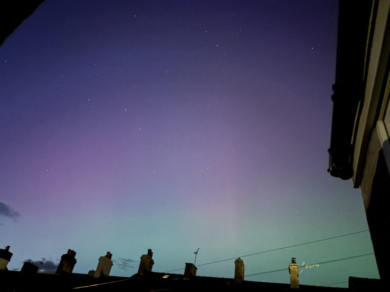 Northern lights currently visible!