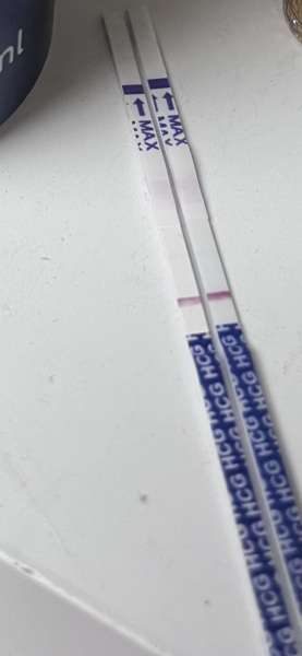 Evaporation line or shadow of a positive?