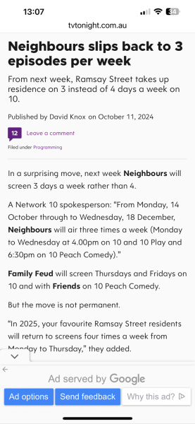 Neighbours: Toad's evaluating his life choices after a dark night of the soul in the desert, but what happens to the kids, once he remembers them? Will there be a reunion for Paul and Terese, or are they going to stay good friends? NO SPOILERS