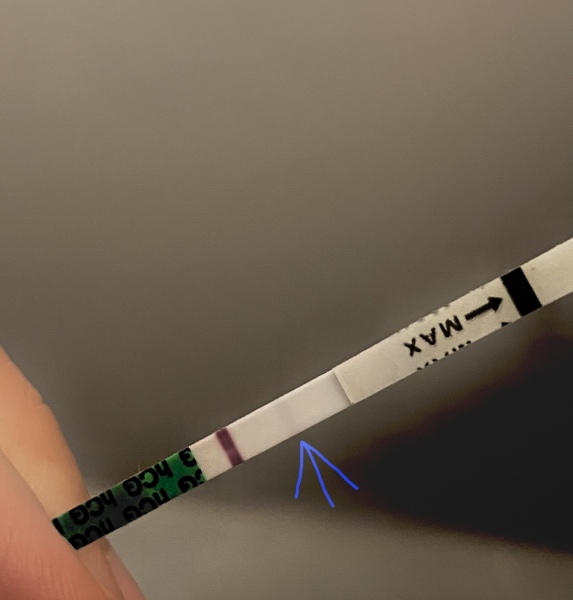 Is this a very faint positive at 15dpo?