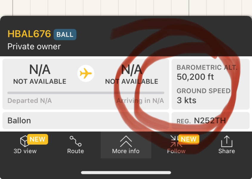 Flightradar goings-on