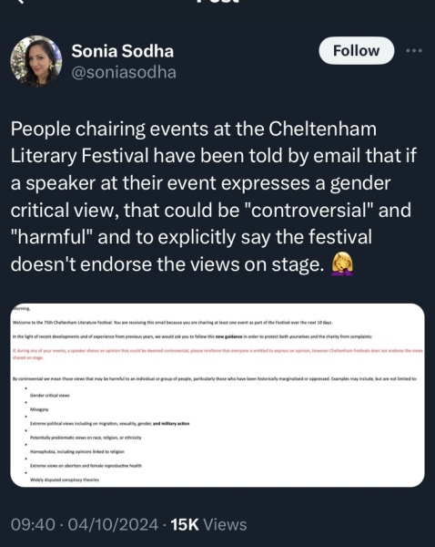 Cheltenham literary festival