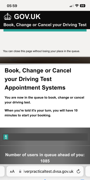 To consider flying to Scotland from London just for a driving test!!