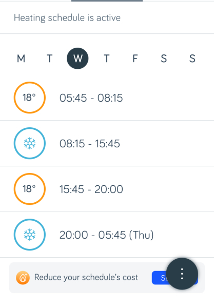 Can you share your hive heating schedules please before DH bankrupts us!