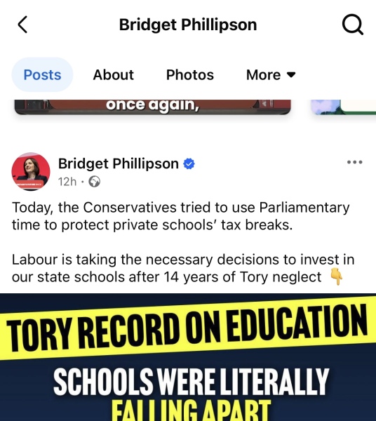 To really dislike Bridget Phillipson?