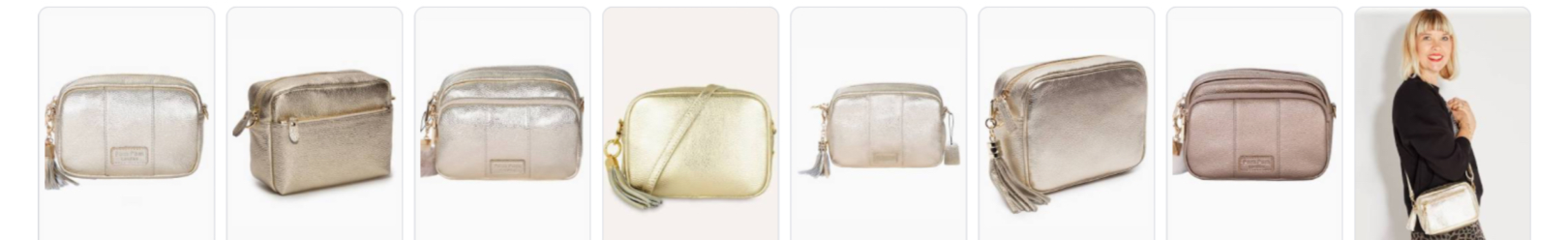 Are metallic gold bags tacky looking?