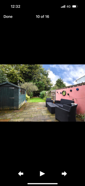 North east facing garden