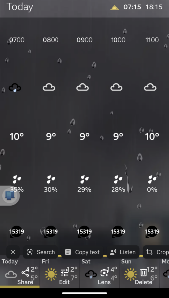 Anyone else's BBC weather gone strange?