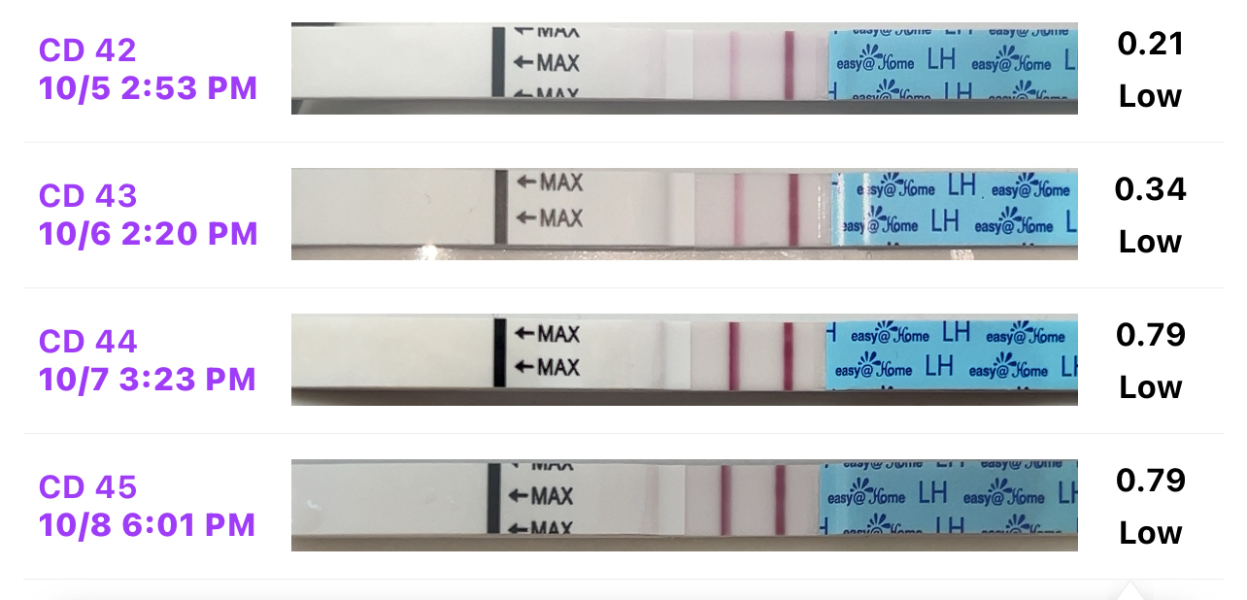 Dark ovulation tests 10DPO