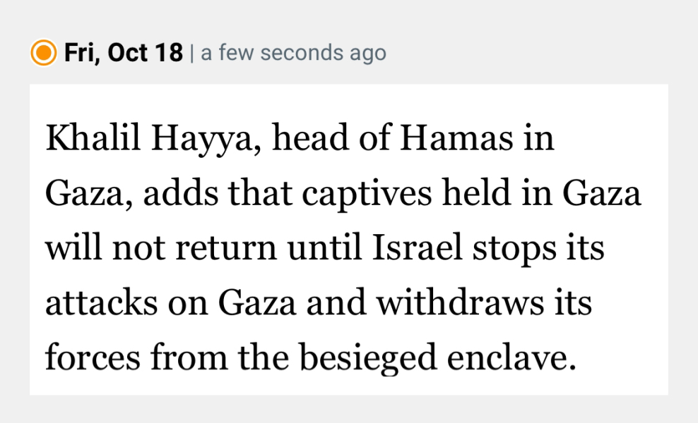 Israelis held hostage in Gaza - part 4