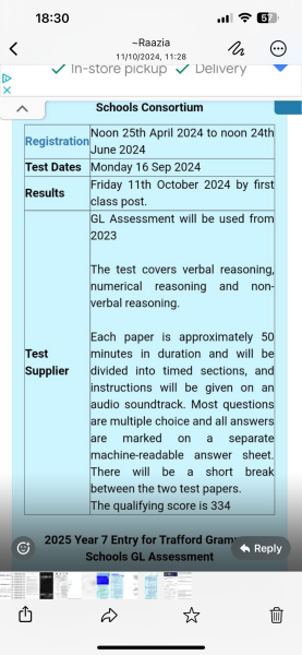 11 plus support thread for exams 2024