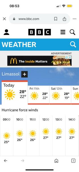 BBC Weather - Hurricane force winds across UK