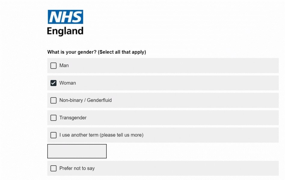 NHS survey nonsense