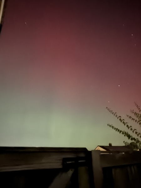 Northern lights currently visible!