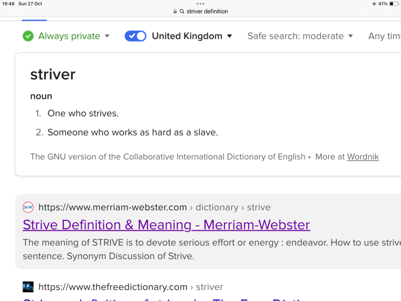 What is a Striver