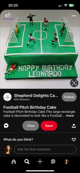 Football pitch cake tips!