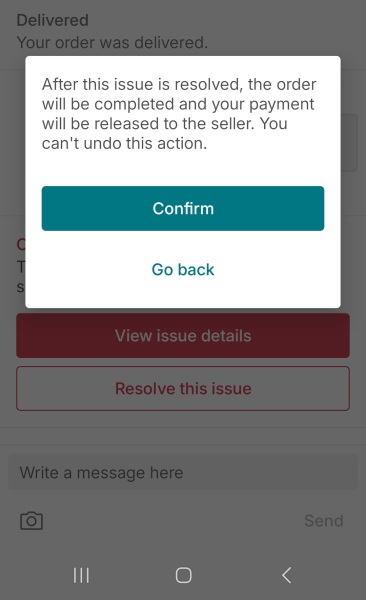 Vinted refund