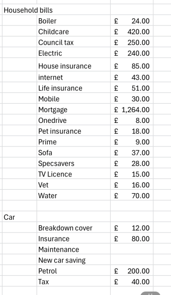 Critique my budget