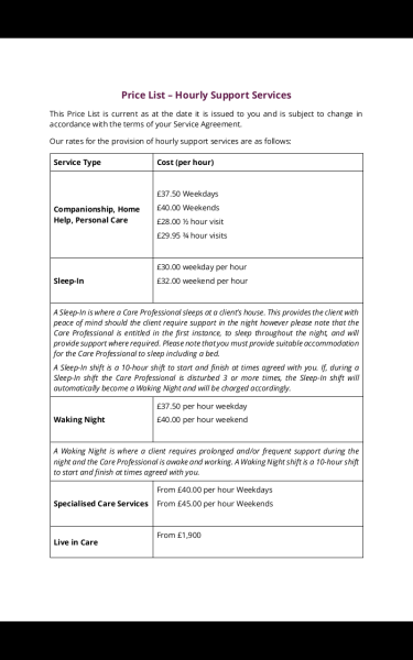 Private carers