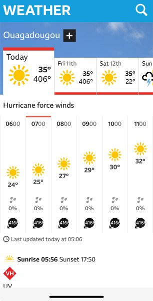 BBC Weather - Hurricane force winds across UK