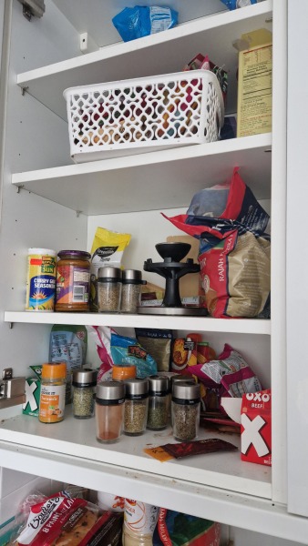 Food cupboards a mess  pic included.