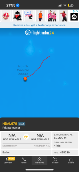 Flightradar goings-on