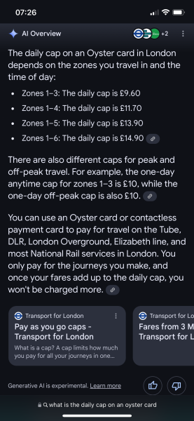 To have not reasoned how expensive travel within London is!