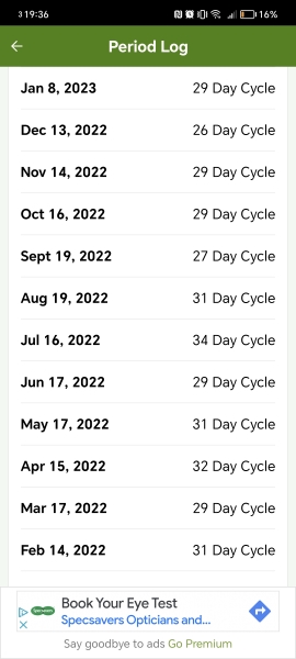 Does my cycle count as irregular?