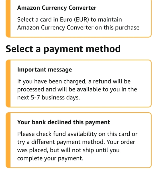 Credit card spend on Amazon went through twice I think