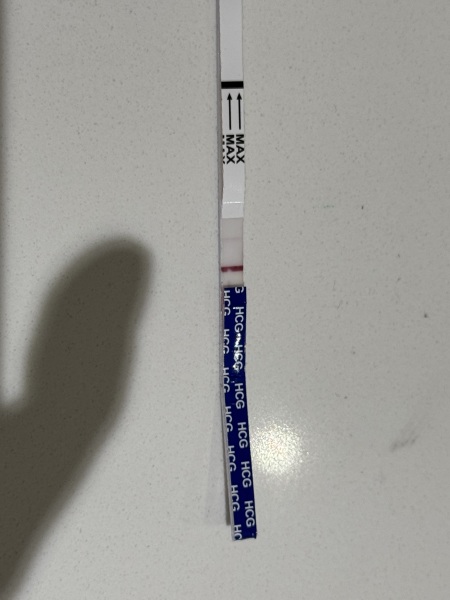 Is this a positive result or evaporation line?