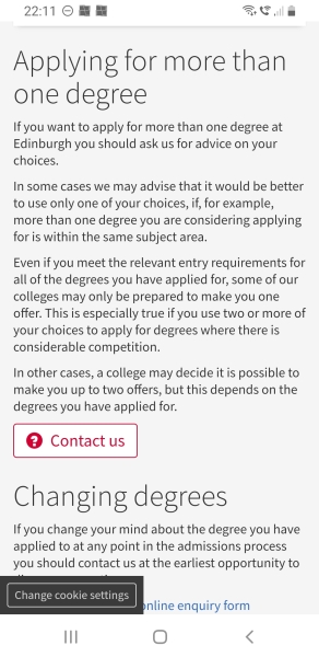 What to choose for UCAS choices if DD wants to apply for multiple courses at same uni?
