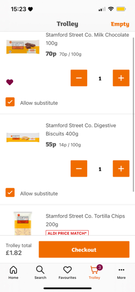 Can't get cheap food /rationing