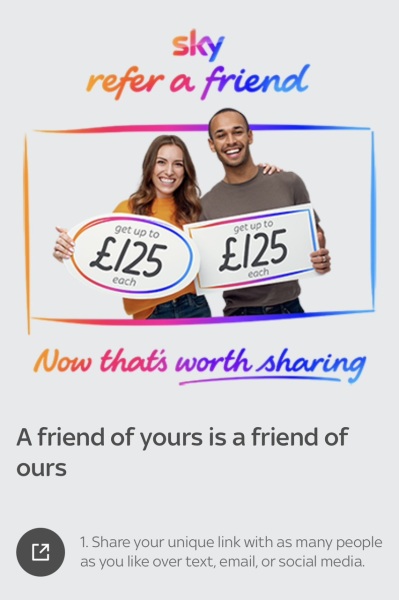 Sky referral code