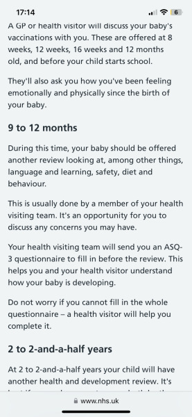 Feeling down after baby's 10 month review with the Health Visitor