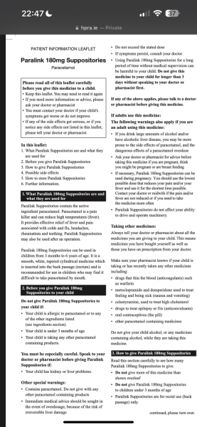 Baby refusing calpol