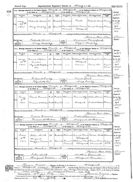 Finding out what happened to a first wife