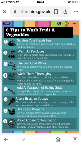 How do you wash your fruit and veg?