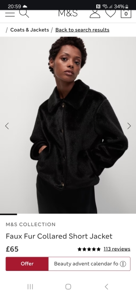 M&S faux fur jacket - can you find me something similar?