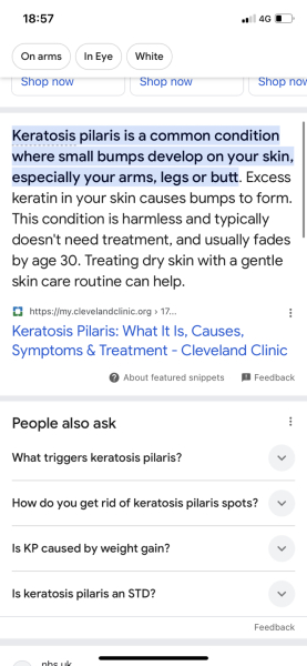 Tiny red spots on skin
