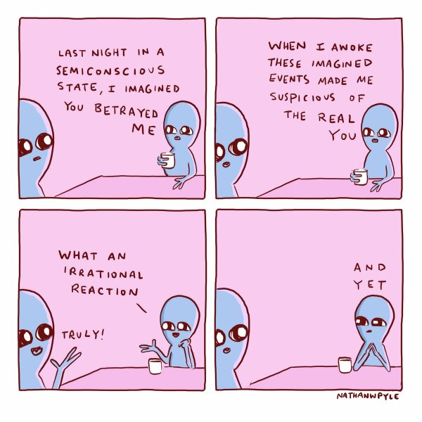 To be cross with a celebrity because of a bad dream I had